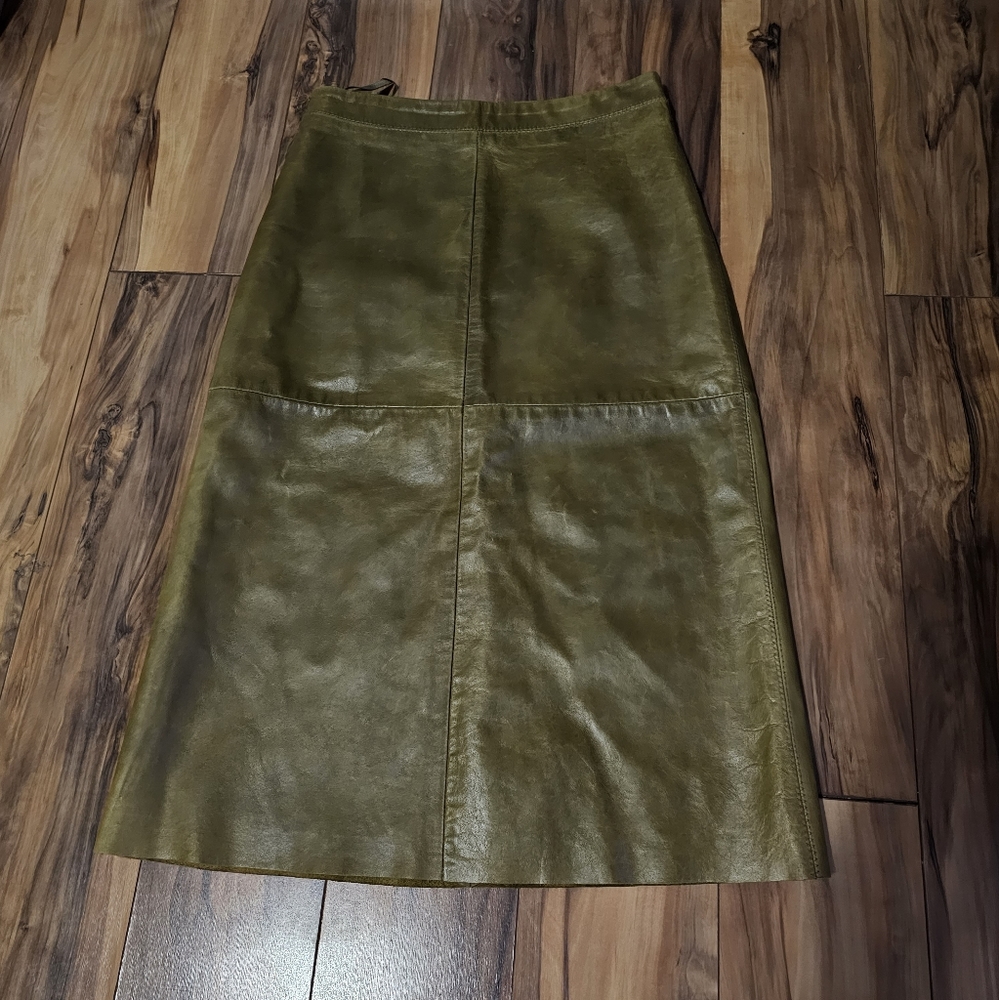 Gap Genuine Leather Vintage Skirt Small